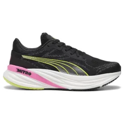 Discount Magnify Nitro 2 Psychedelic Rush Neutral Running Shoe Women - Black, Lime Running Shoes