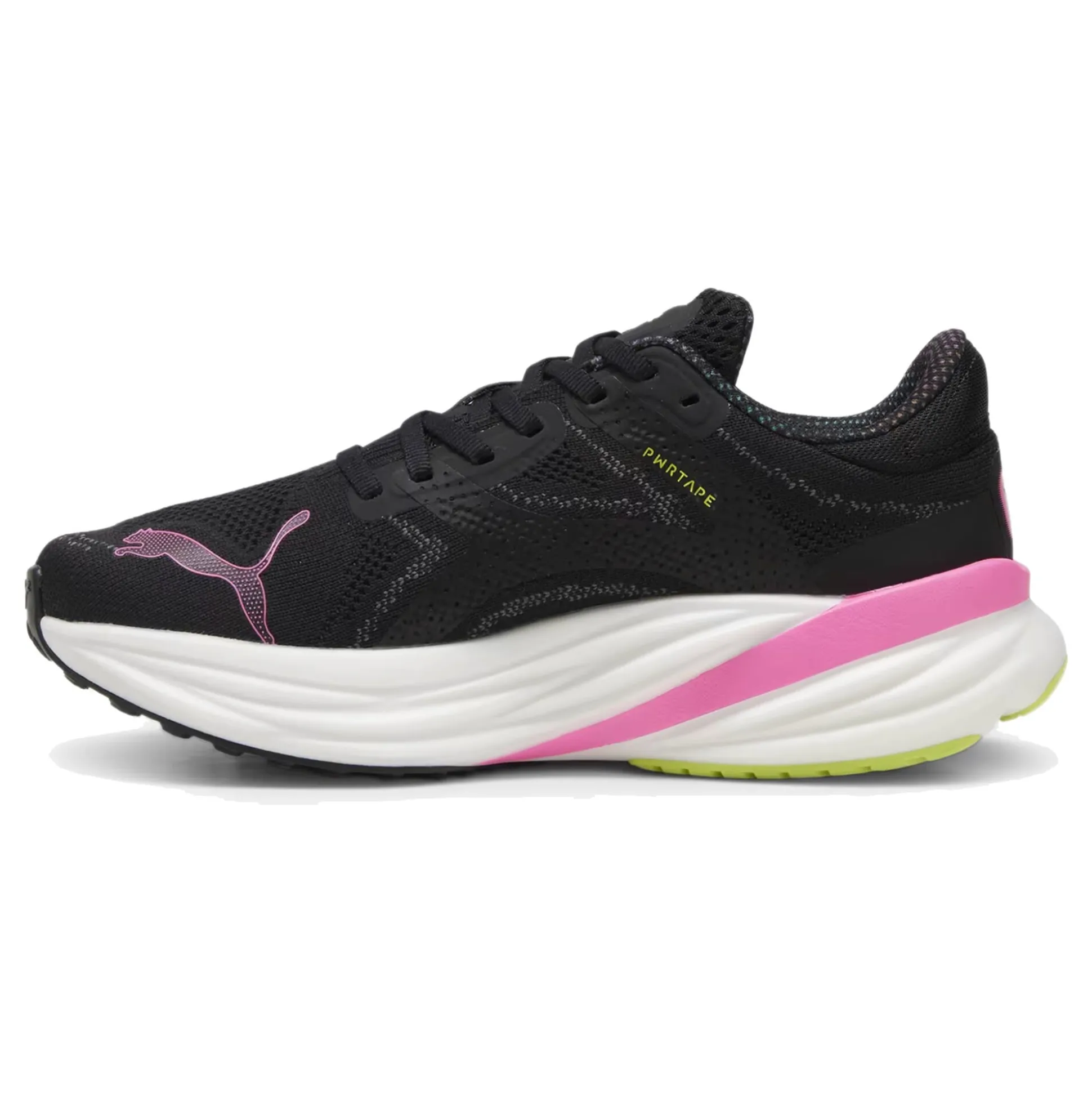 Discount Magnify Nitro 2 Psychedelic Rush Neutral Running Shoe Women - Black, Lime Running Shoes