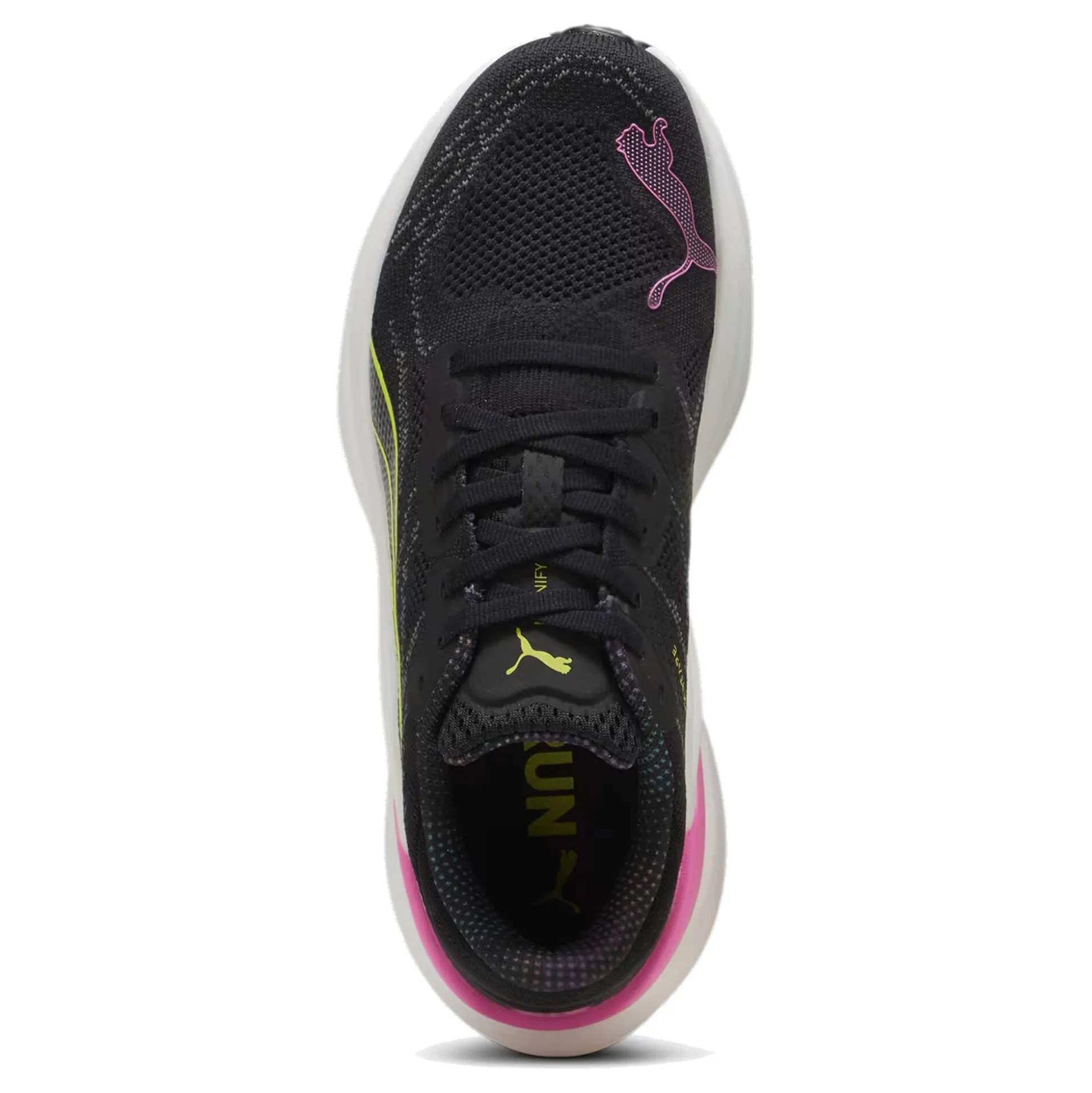 Discount Magnify Nitro 2 Psychedelic Rush Neutral Running Shoe Women - Black, Lime Running Shoes