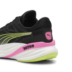 Discount Magnify Nitro 2 Psychedelic Rush Neutral Running Shoe Women - Black, Lime Running Shoes