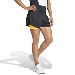 Hot Match Pro Shorts Women - Black, Orange Shorts