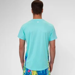 Hot Melbourne 2024 V-Neck T-Shirt Men - Turquoise, Multicoloured Shirts