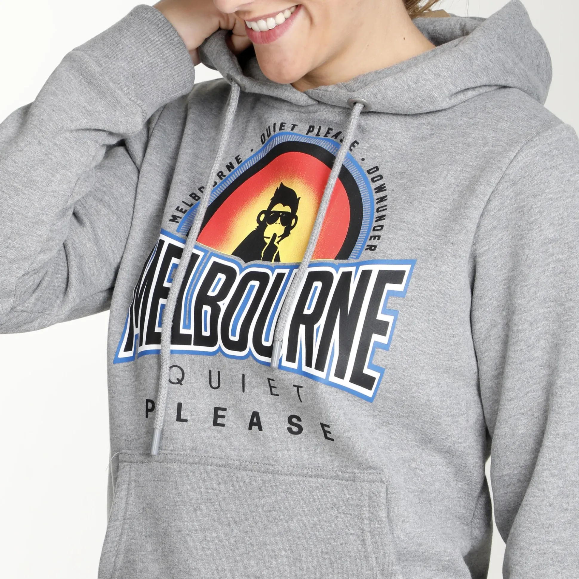 Shop Melbourne Sunrise Hoody Women - Grey, Multicoloured Hoodies & Sweaters