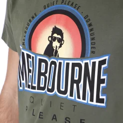 Best Sale Melbourne Sunrise T-Shirt Men - Khaki, Multicoloured Shirts