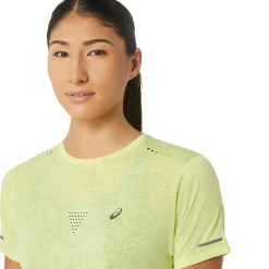 Hot Metarun Pattern Running Shirt Women - Neon Yellow Running Clothing
