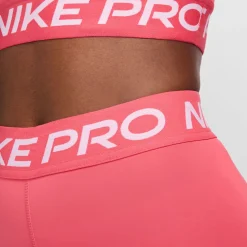 New Mid-Rise Mesh-Paneled Tight Women - Pink, White Pants