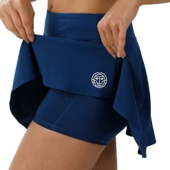 Outlet Mora Tech Skirt Women - Dark Blue, White Skirts