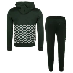 Shop Mosaico Hoody Tracksuit Men - Green, Beige Tracksuits