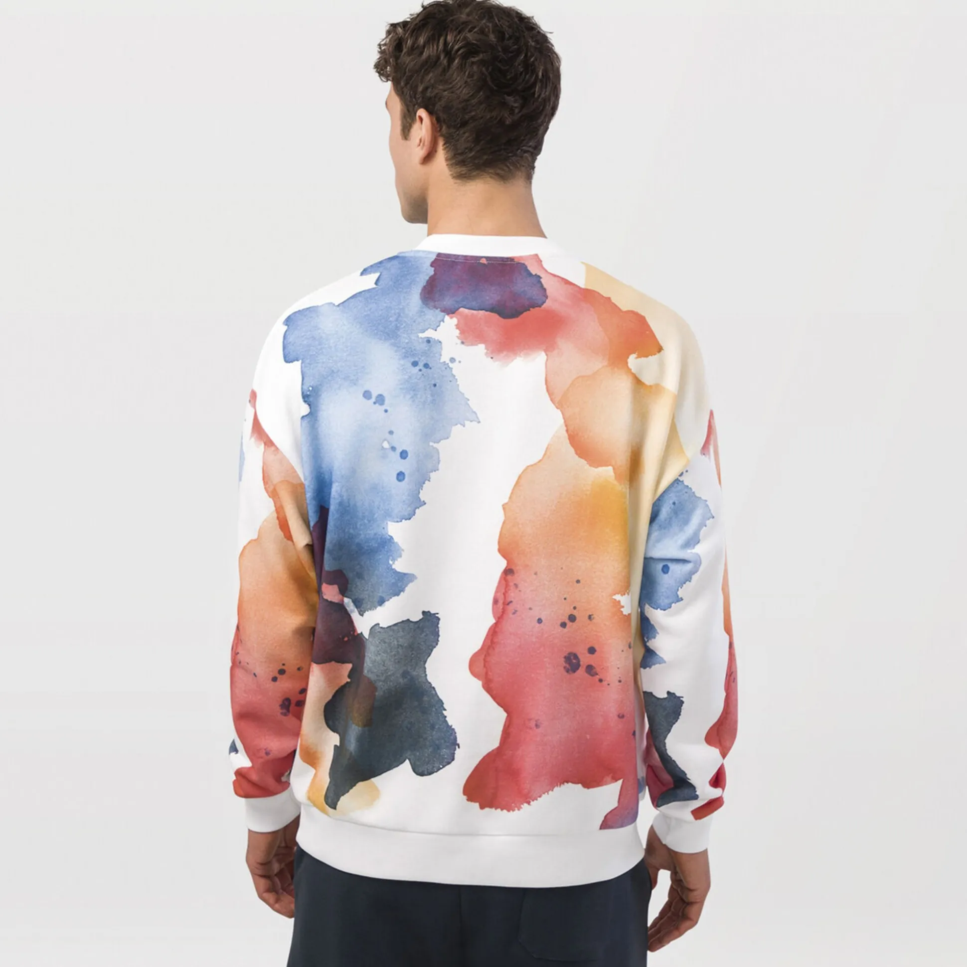 Shop Motion Watercolor Sweatshirt Men - Hoodies & Sweaters