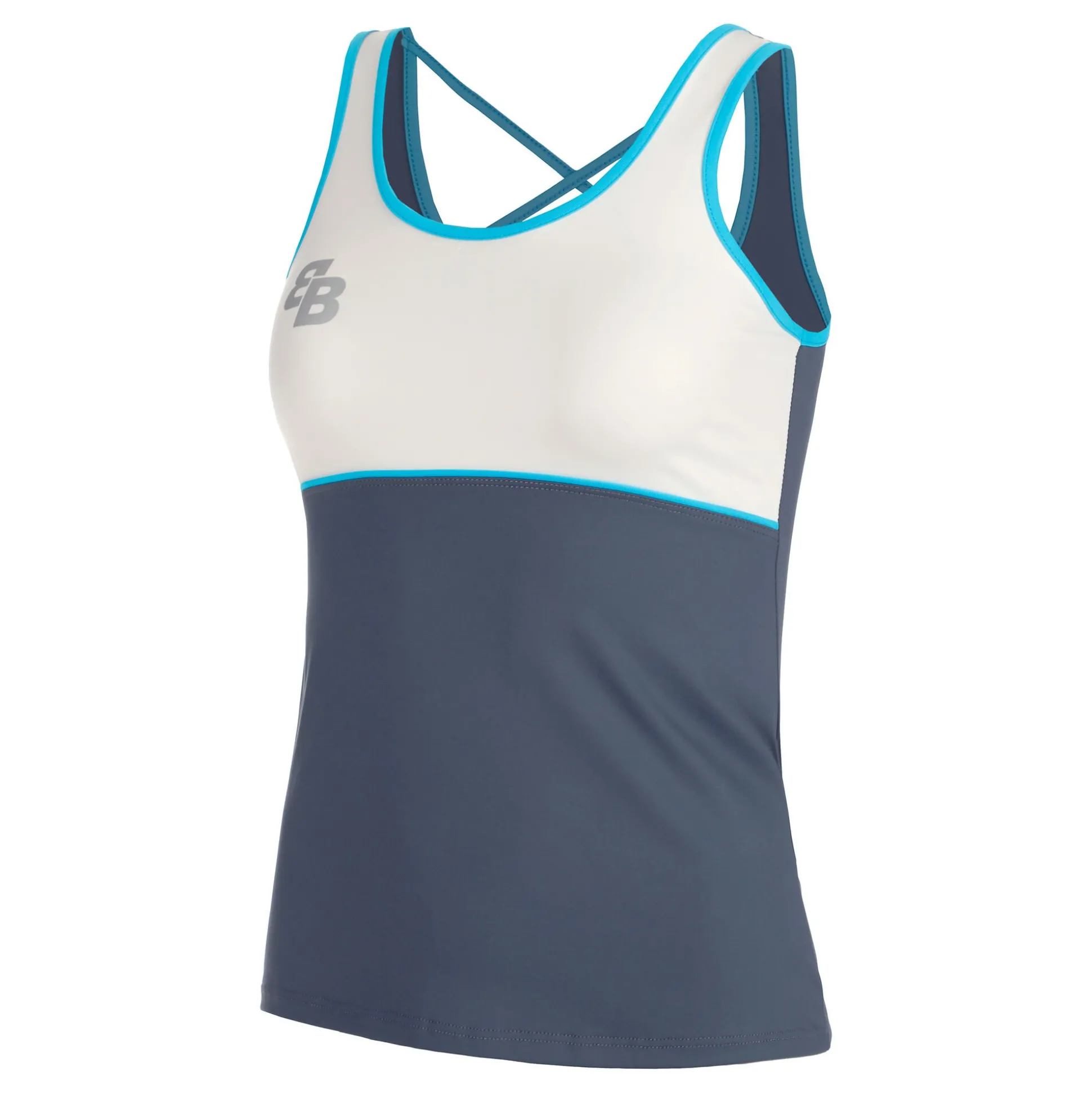 Hot Net Tank Top Women - Dark Blue, White Tops