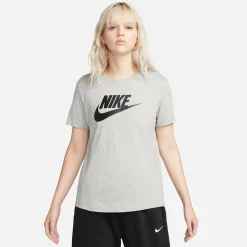 Shop New Sportswear Essential Icon Futura T-Shirt Women - Grey, White Shirts