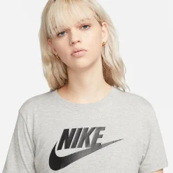 Shop New Sportswear Essential Icon Futura T-Shirt Women - Grey, White Shirts