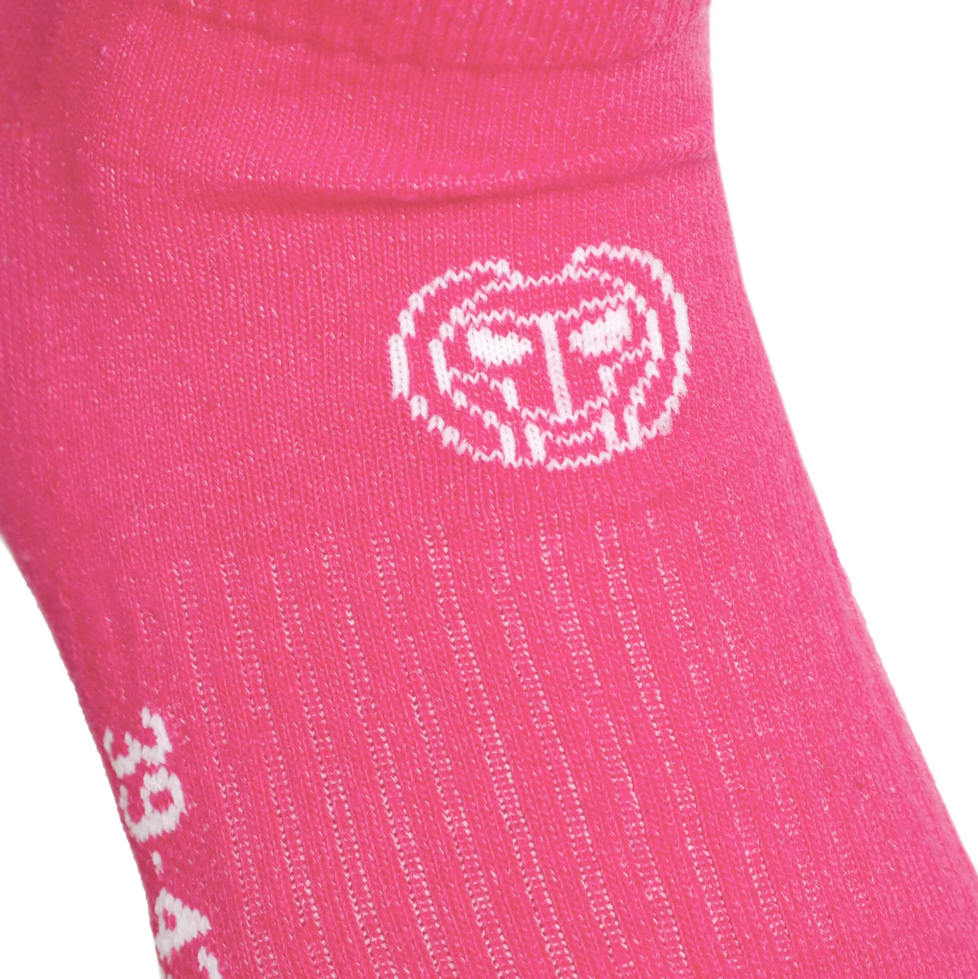 Hot No Party No Show Move Tennis Socks 3 Pack - Pink, White Socks