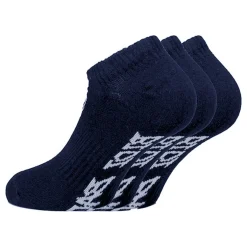 Cheap No Party No Show Move Tennis Socks 3 Pack - Dark Blue, White Socks