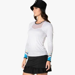 Cheap Off Tropic Long Sleeve Women - White, Multicoloured Shirts