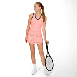 Online Olympian V-Neck Tank Top Women - Apricot, Black Tops