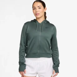 Hot One Therma-Fit Zip Hoodie Women - Green, Black Hoodies & Sweaters|Jackets