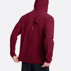 Store Outrun The Storm Running Jacket Men - Dark Red, Black Running Clothing