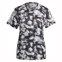 Shop Own The Run Cooler Running Shirt Women - Grey, Black Running Clothing