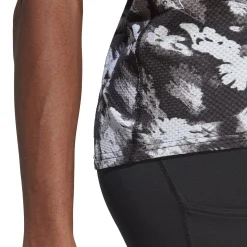 Shop Own The Run Cooler Running Shirt Women - Grey, Black Running Clothing