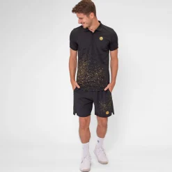Online Paris 2024 7 Inch Shorts Men - Black, Gold Shorts