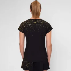Discount Paris 2024 T-Shirt Women - Black, Gold Shirts