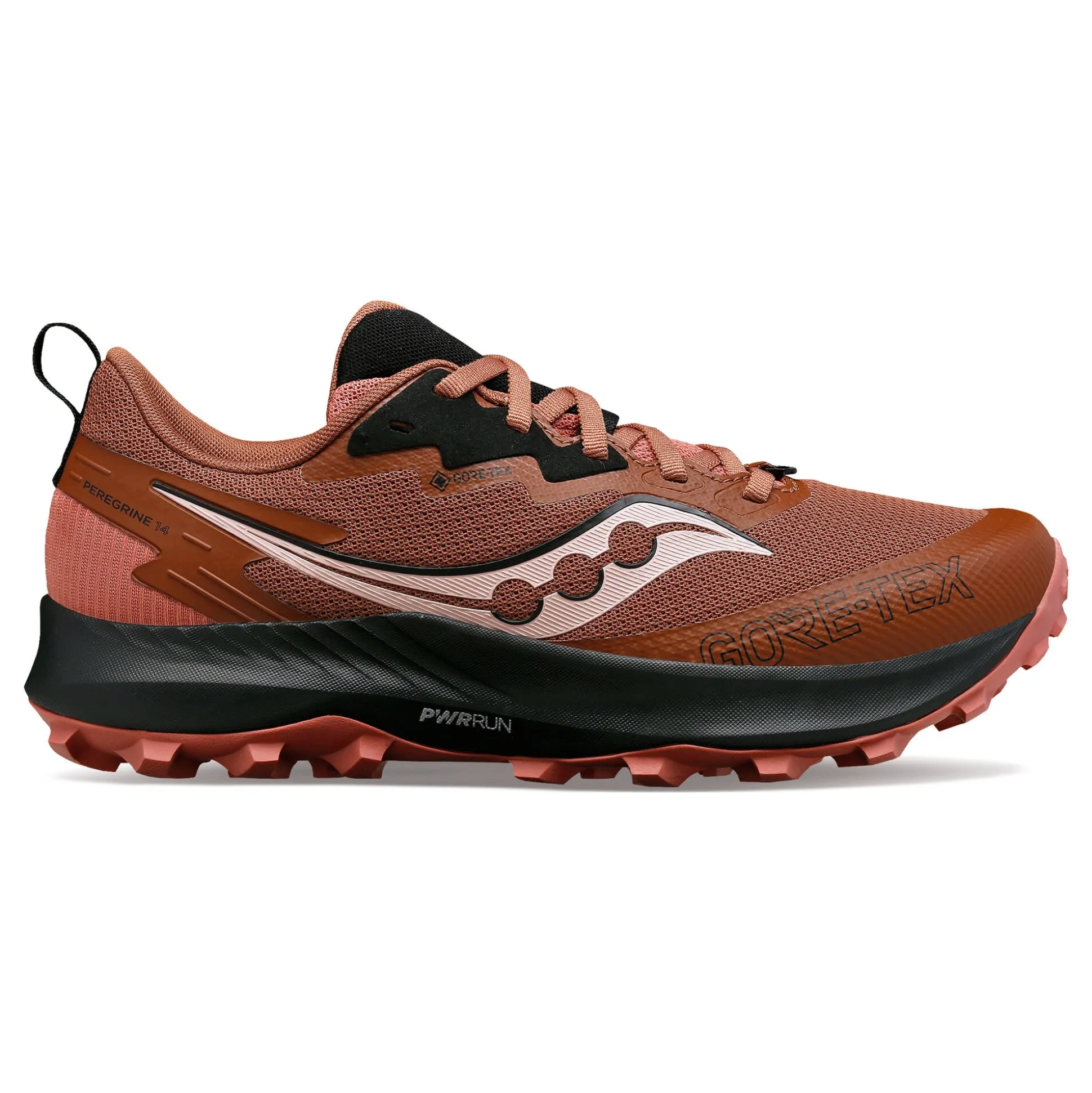 Outlet Peregrine 14 GTX Trail Running Shoe Women - Dark Red, Black Running Shoes