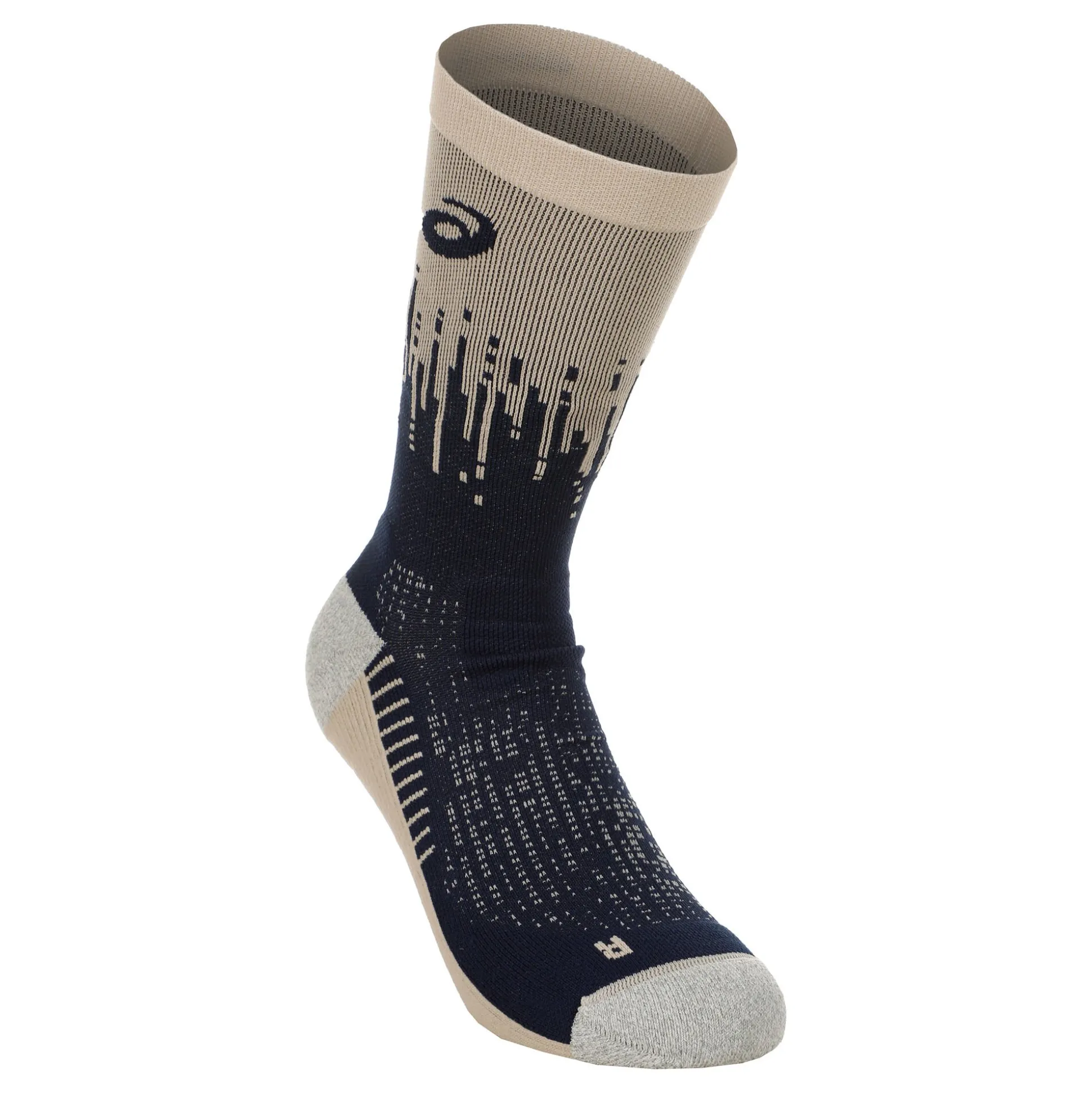 Best Performance Crew Running Socks - Blue, Beige Running Clothing