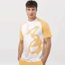 Sale Performance Mc New York T-Shirt Men - White, Golden Yellow Shirts