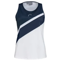 Outlet Performance Tank Top Women - White, Blue Tops