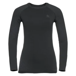 Fashion Performance Warm Eco BI Top Crew Neck Long Sleeve Women - Black, Anthracite Shirts