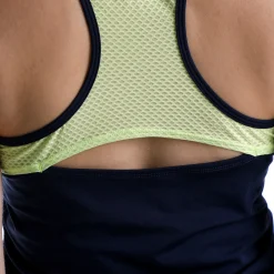 Clearance Perspectives Racerback Tank Top Women - Dark Blue Tops
