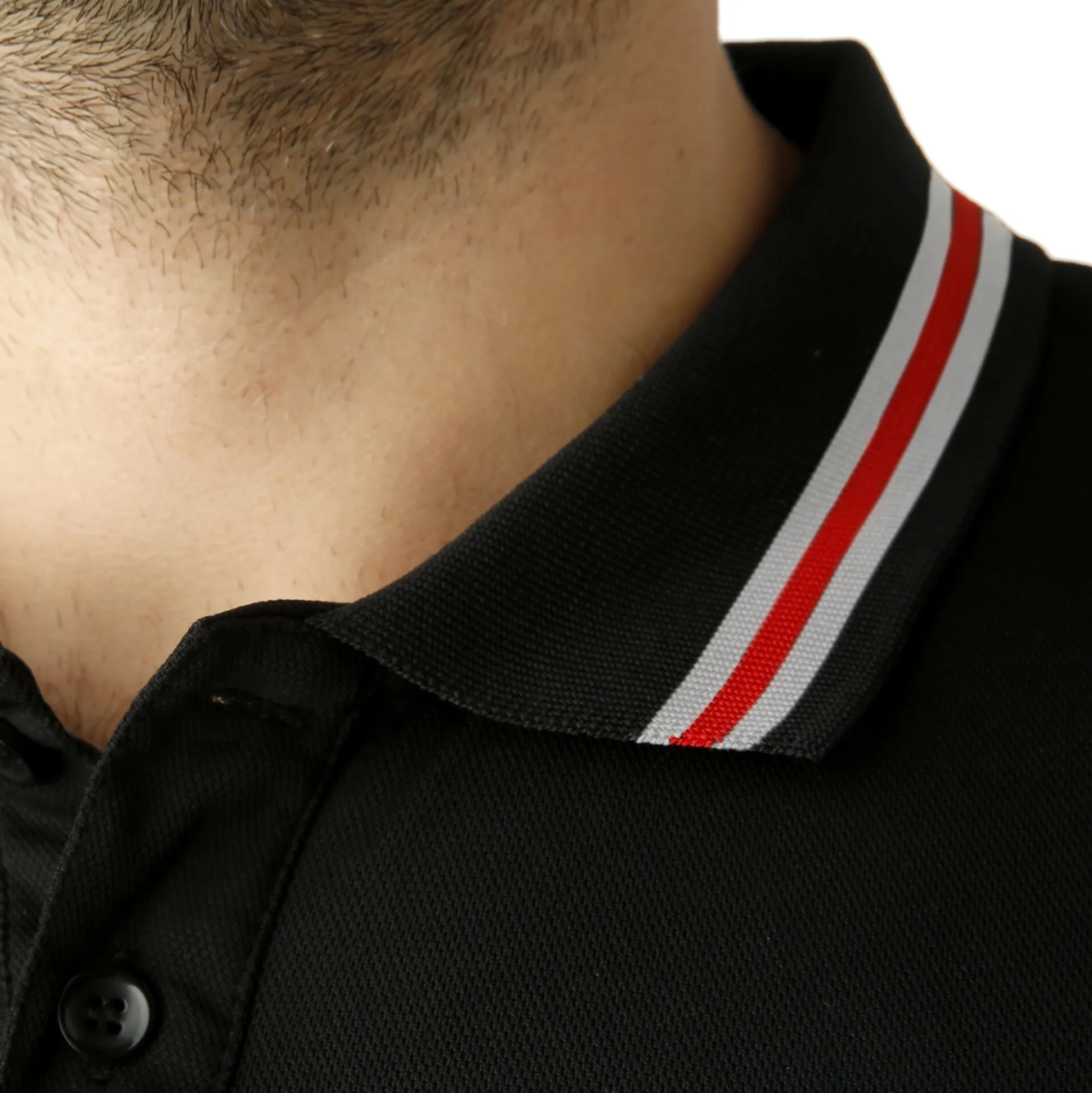 Sale Piro Polo Men - Black, Red Shirts
