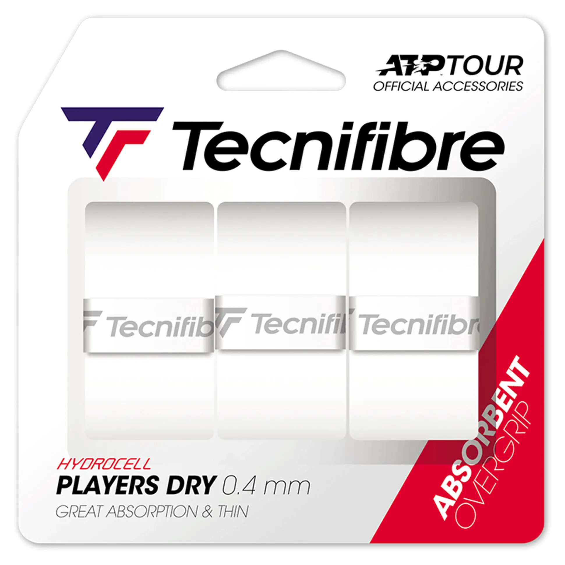 Outlet Players Dry 3er 3 Pack - White Grips