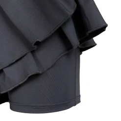 Cheap Pleat Tier With Piping Skirt Women - Dark Grey, Apricot Skirts