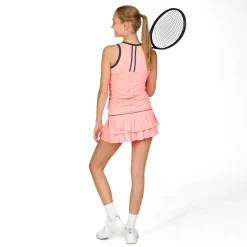 New Pleat Tier With Piping Skirt Women - Apricot, Black Skirts