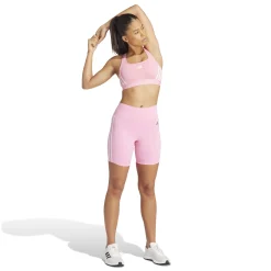New Power Racer Medium 3-Stripes Sports Bras Women - Pink, White Sports Bras