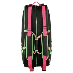 Discount Premium Neon 6R Racket Bag - Black, Neon Green Racket Bags