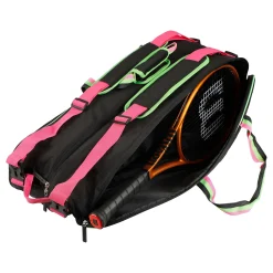 Discount Premium Neon 6R Racket Bag - Black, Neon Green Racket Bags