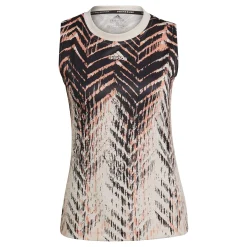 Shop Primeblue Match Tank Top Women - Cream, Black Tops