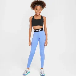 Shop Pro Tight Girls - Light Blue, White Pants