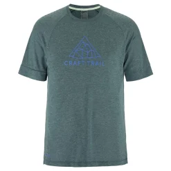 Fashion Pro Trail Wool Running Shirt Men - Blue Grey Running Clothing
