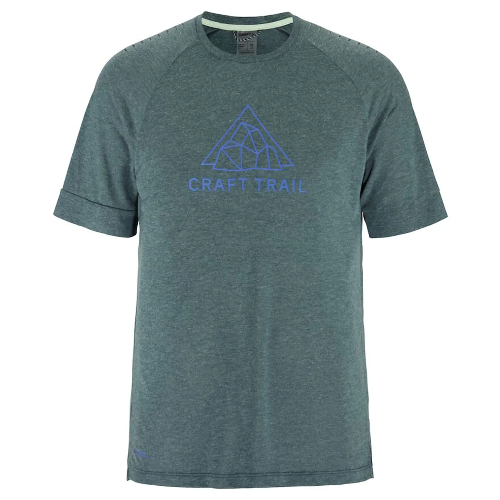 Fashion Pro Trail Wool Running Shirt Men - Blue Grey Running Clothing