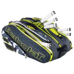 Flash Sale Pure Aero RH X 12 Racket Bag - Anthracite, Yellow Racket Bags