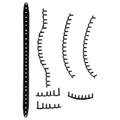 New Pure Strike 100 16/20 Grommet Set - Black Racket Accessories