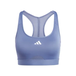 Online PWRCT Medium Support Sports Bras Women - Blue Grey Sports Bras