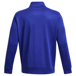 Flash Sale Quarter Half-Zip Long Sleeve Men - Dark Blue Shirts