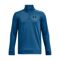 Shop Quarter Half-Zip Long Sleeve Boys - Dark Blue Shirts