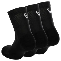 Outlet Quarter Sports Socks 3 Pack - Black, White Socks