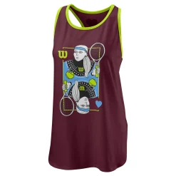 Outlet Queen Tech Tank Top Women - Wine Red Tops